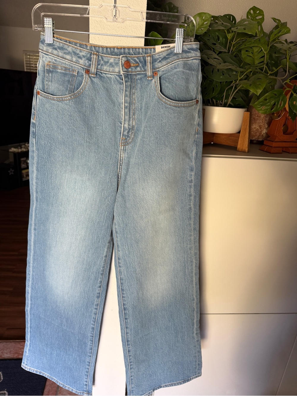 PINK Victoria's Secret Light Blue Straight Leg Jeans
